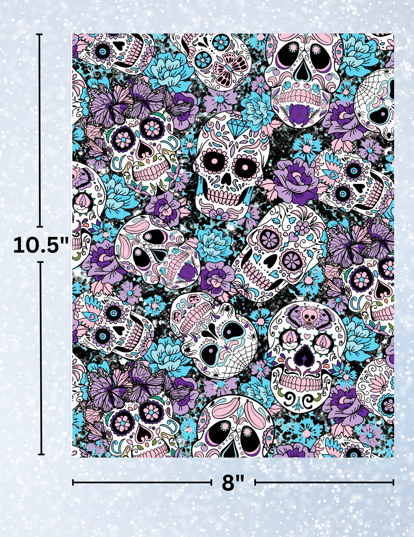 "Floral Sugar Skulls" Decorative Diamond Painting Release Papers