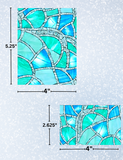 "Blue Mosaic" Decorative Diamond Painting Release Papers