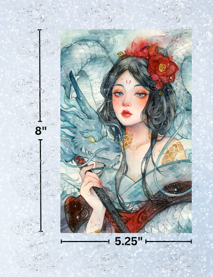 "Dragon Spirit" By ©Margaret Morales Decorative Diamond Painting Release Papers