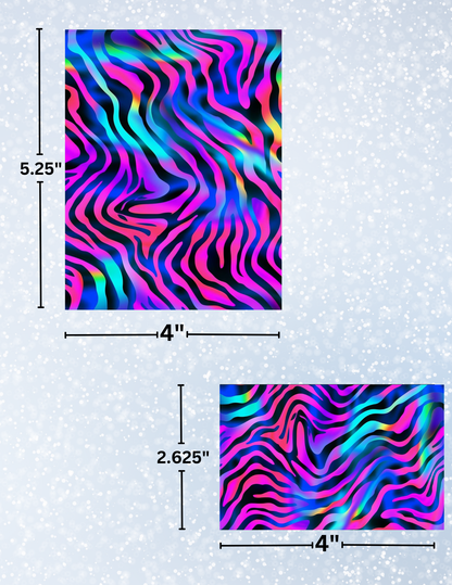 "Vibrant Zebra Stripes" Decorative Diamond Painting Release Papers