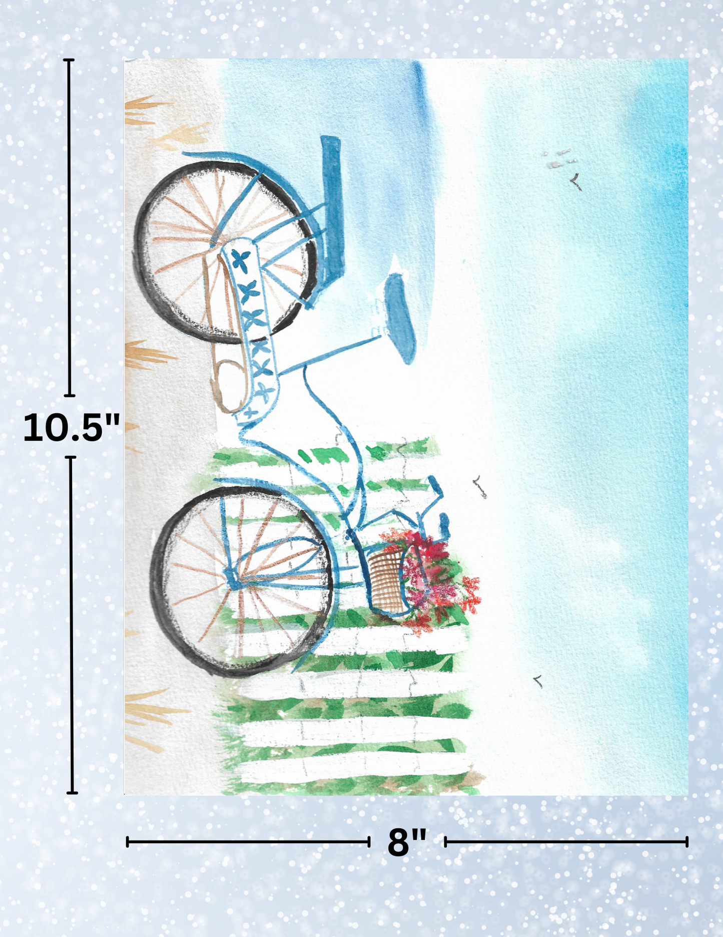 "Beach Cycling" by Crafting Journey Decorative Diamond Painting Release Papers