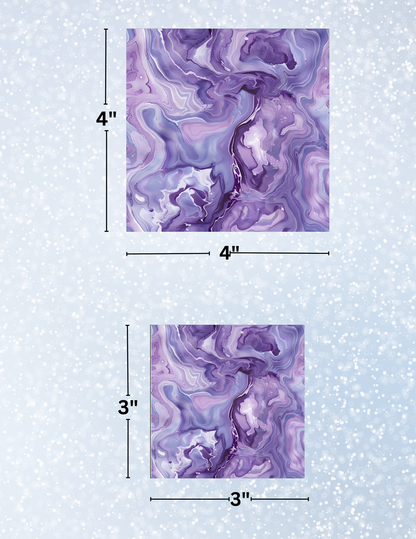 "Purple Marble" Decorative Diamond Painting Release Papers