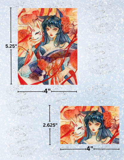 "Onihime" By ©Margaret Morales Decorative Diamond Painting Release Papers