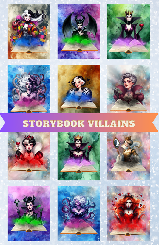 "Storybook Villains" Decorative Diamond Painting Release Paper