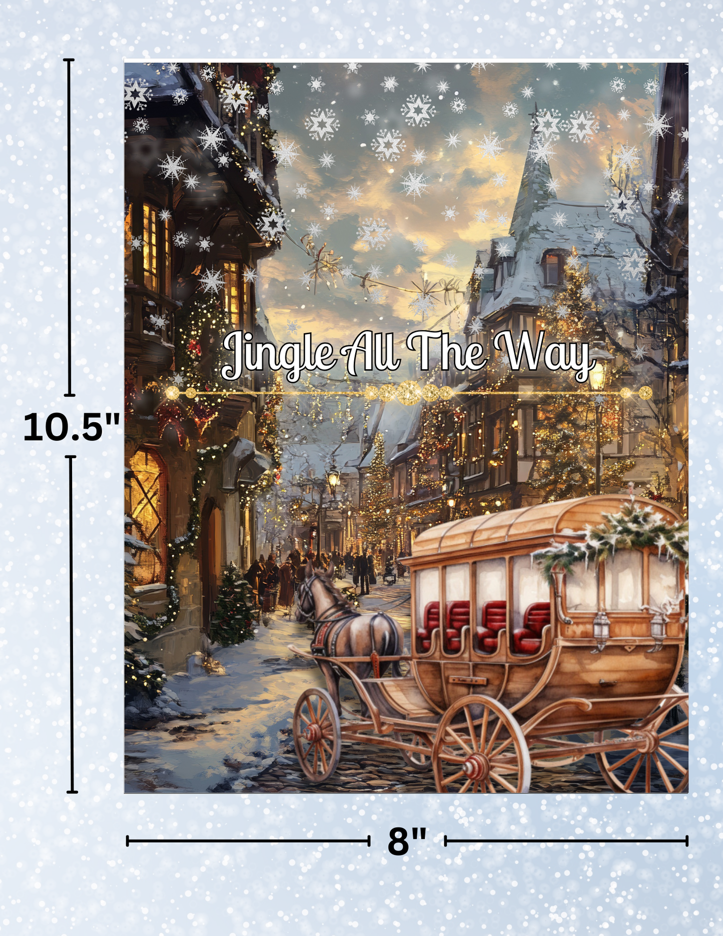 "Jingle All the Way" Decorative Diamond Painting Release Papers