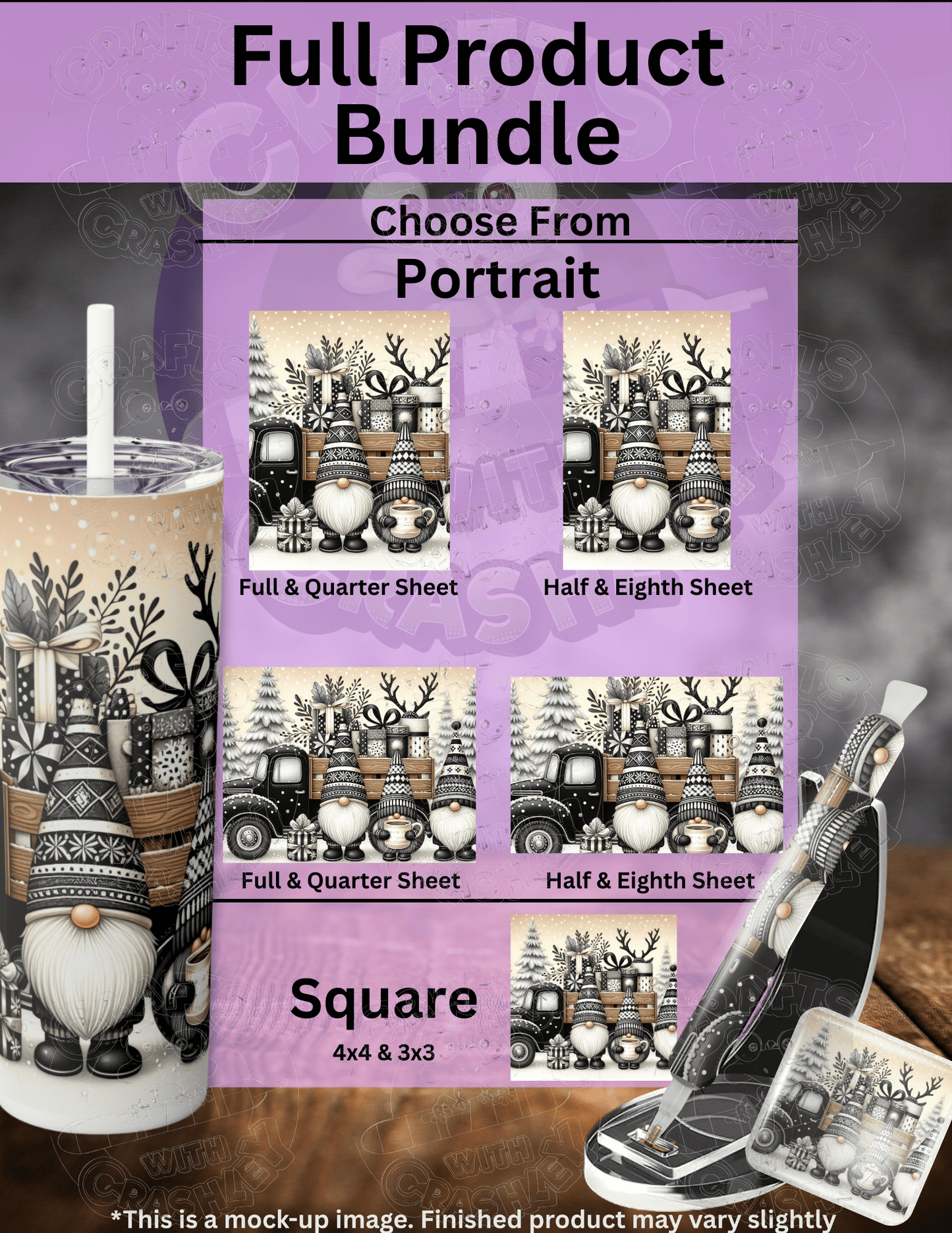 "Classic Christmas Gnomes" Premium Accessories for Diamond Painting