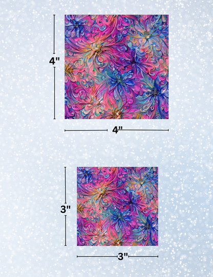 "Peacock Splash" Decorative Diamond Painting Release Papers