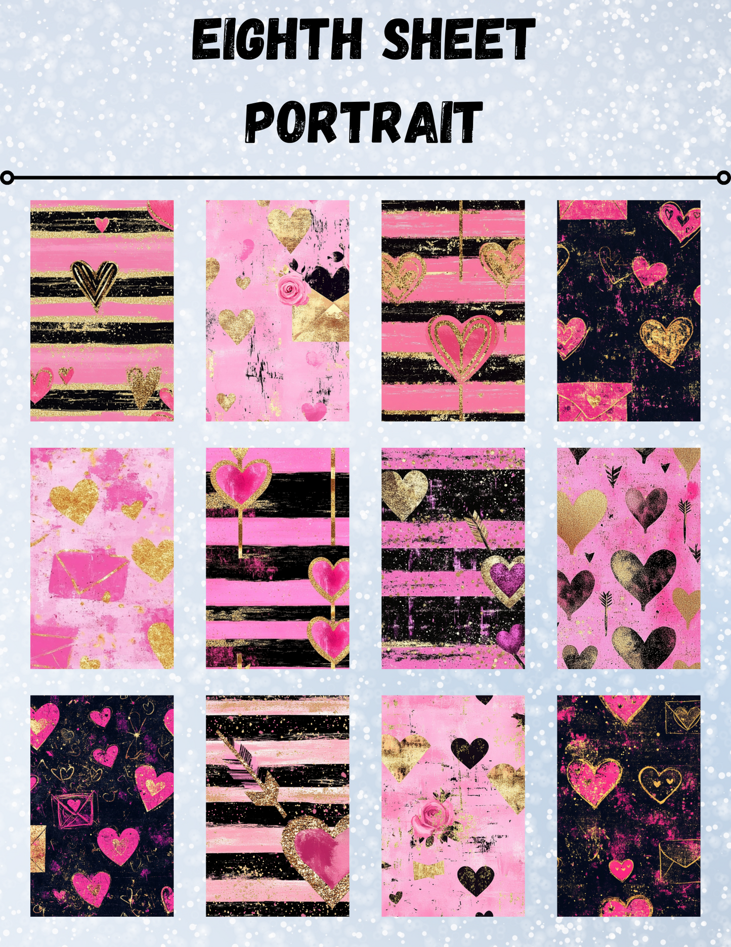 "Chalk Valentine" Decorative Diamond Painting Release Paper