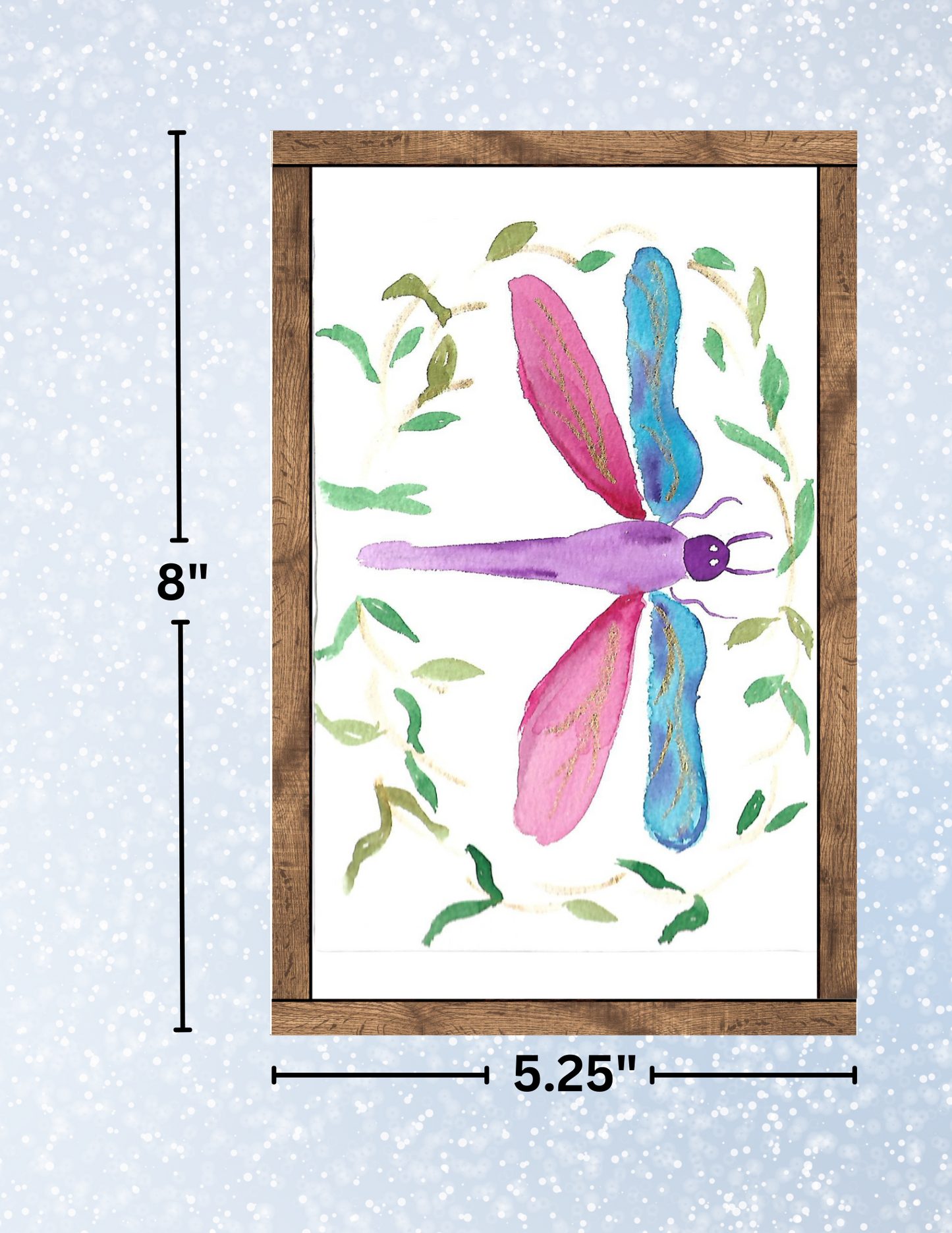 "Watercolor Dragonfly" by Crafting Journey Decorative Diamond Painting Release Papers