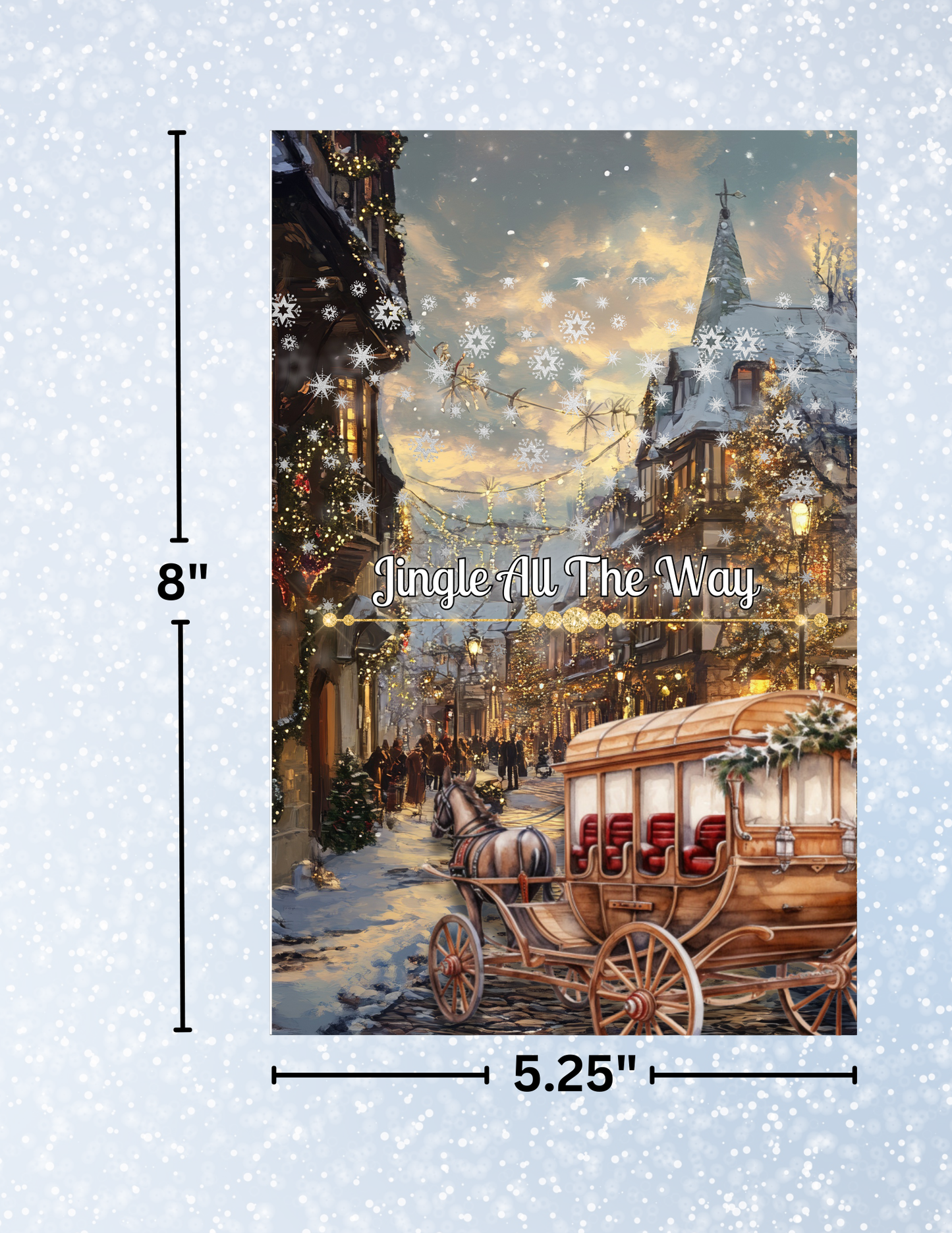 "Jingle All the Way" Decorative Diamond Painting Release Papers