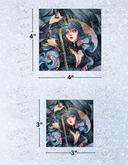 "Dark Lilith" By ©Margaret Morales Decorative Diamond Painting Release Papers