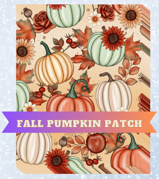 "Fall Pumpkin Patch" Decorative Diamond Painting Release Papers