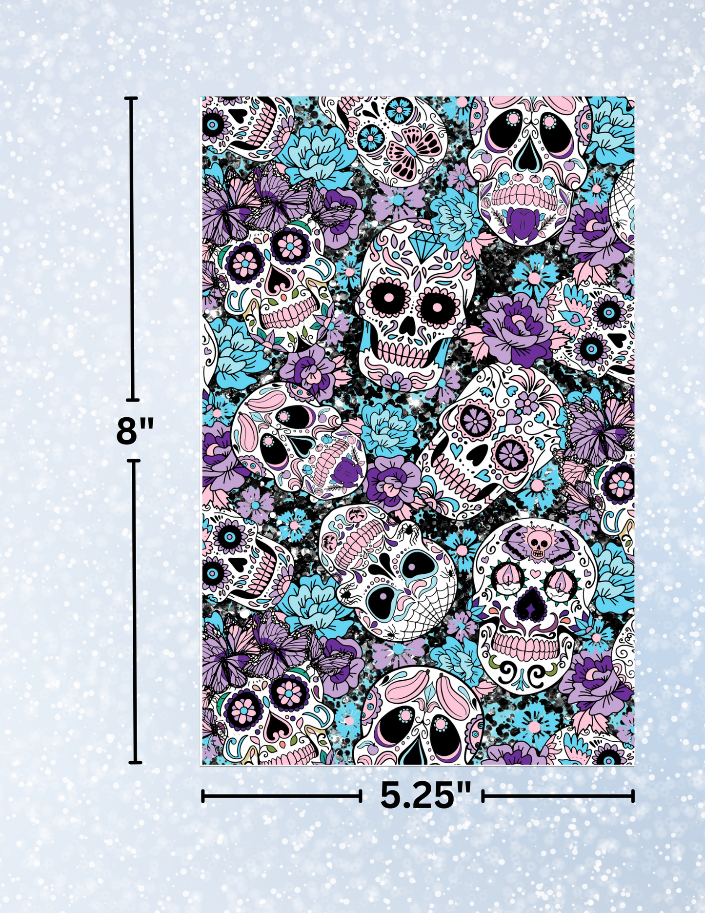 "Floral Sugar Skulls" Decorative Diamond Painting Release Papers