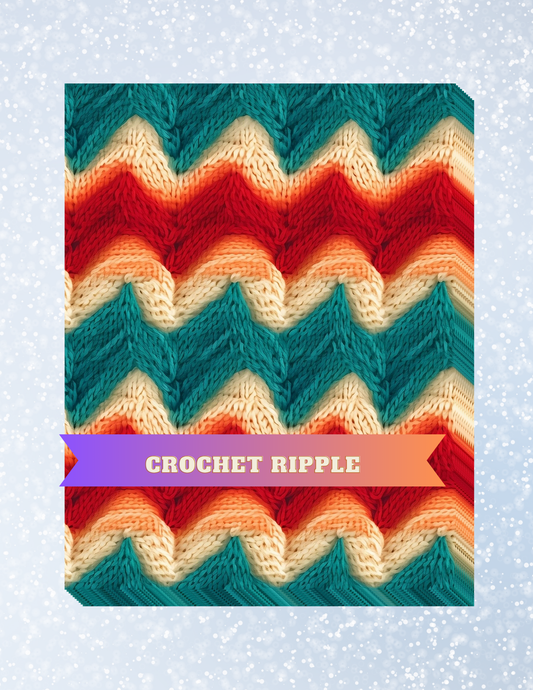 "Crochet Ripple" Decorative Diamond Painting Release Papers