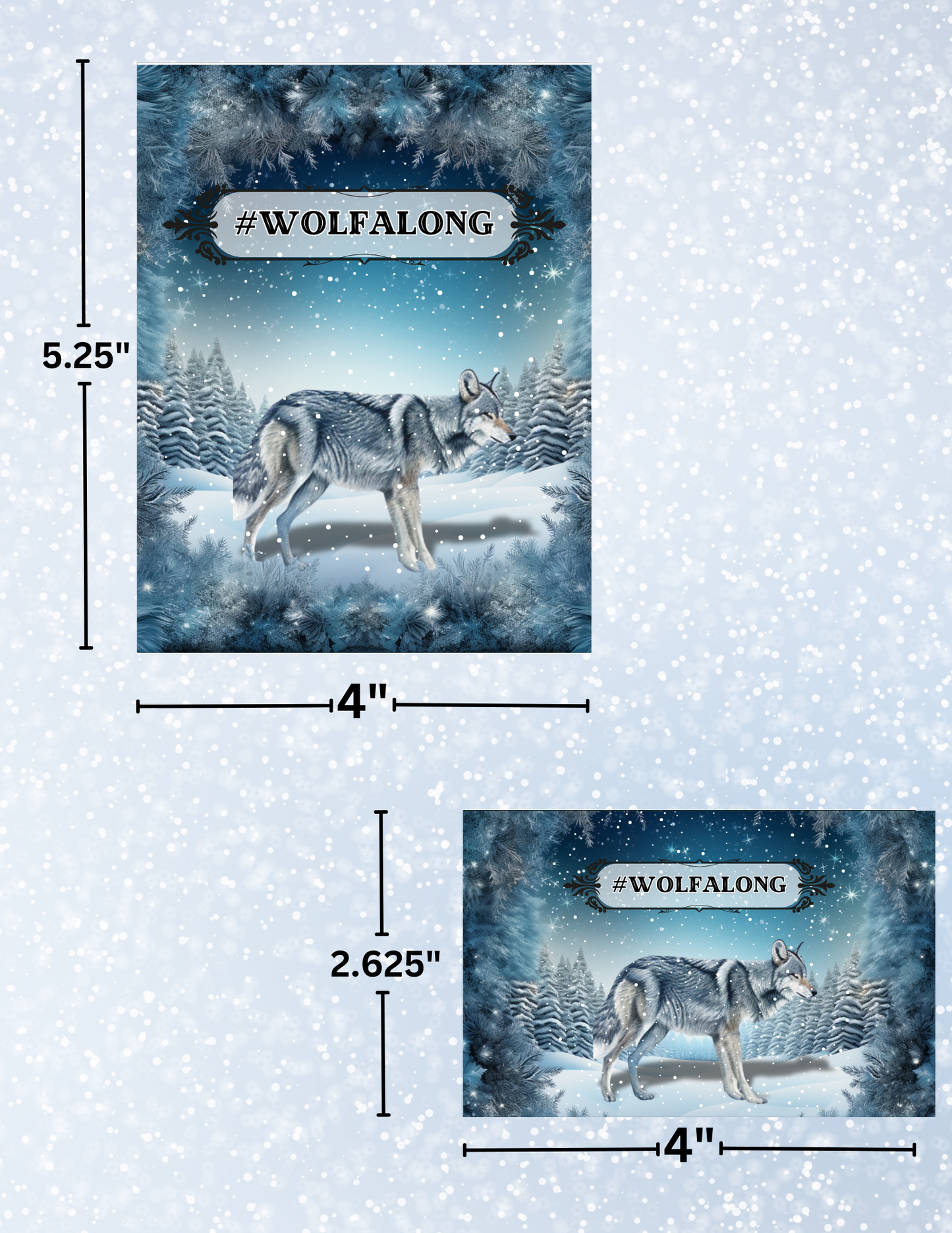 "#WolfAlong" Decorative Diamond Painting Release Papers