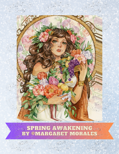 "Spring Awakening" By ©Margaret Morales Decorative Diamond Painting Release Papers