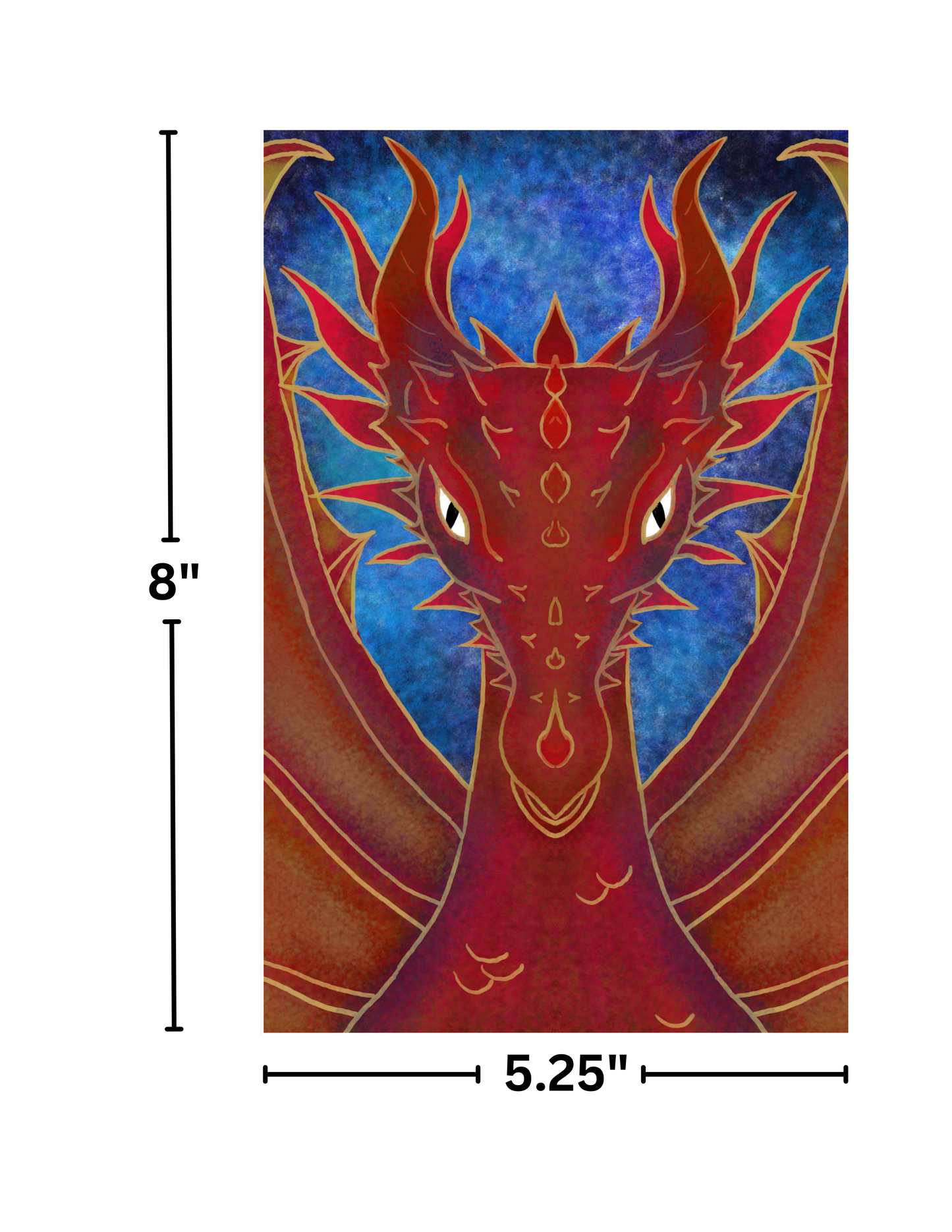 "Drekeldi The Dragon" by Kaleena Kollmeier Decorative Diamond Painting Release Papers