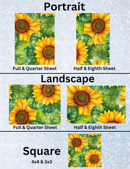 "Sunflowers" Decorative Diamond Painting Release Papers