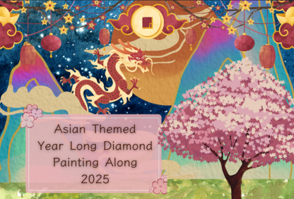 "Asian Themed DP Along 2025" Decorative Diamond Painting Release Papers