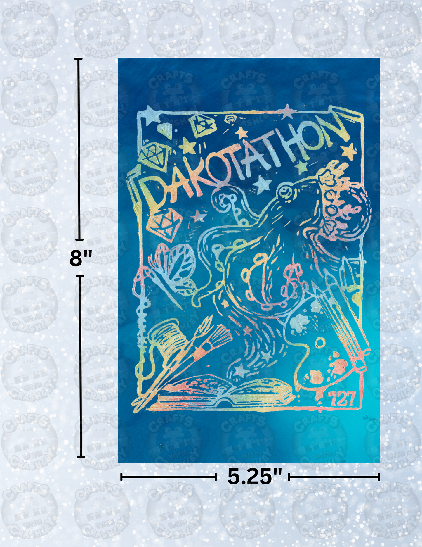 "Dakotathon 2" by ©Dakota Daetwiler Decorative Diamond Painting Release Papers