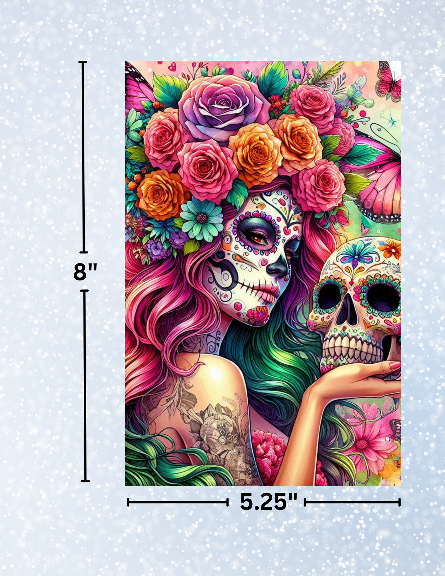 "Sugarskull Fairy" Decorative Diamond Painting Release Papers