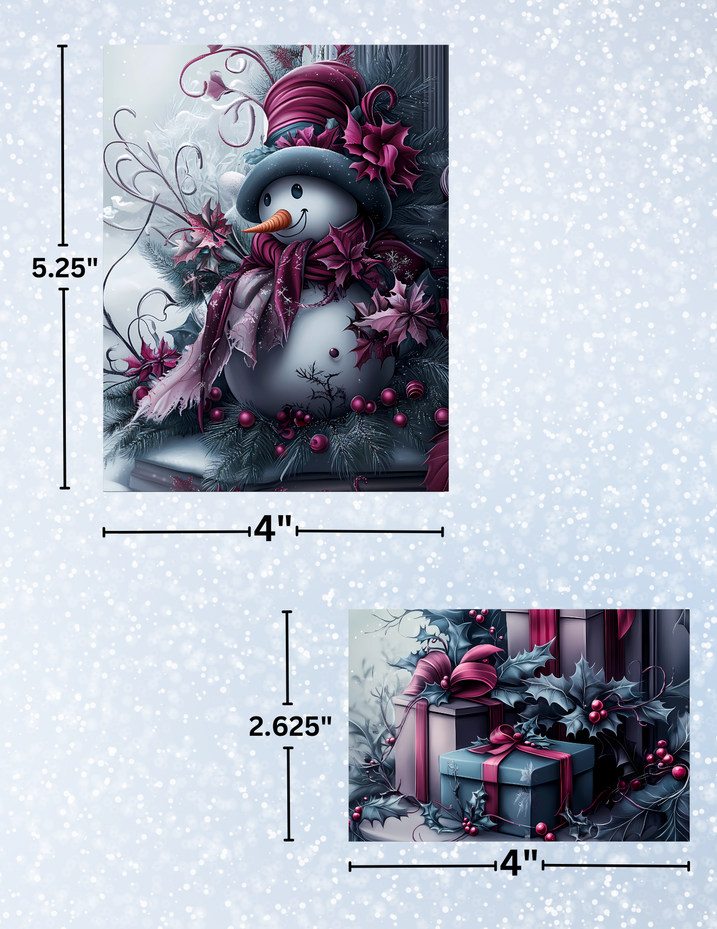 "Gothic Christmas" Decorative Diamond Painting Release Paper