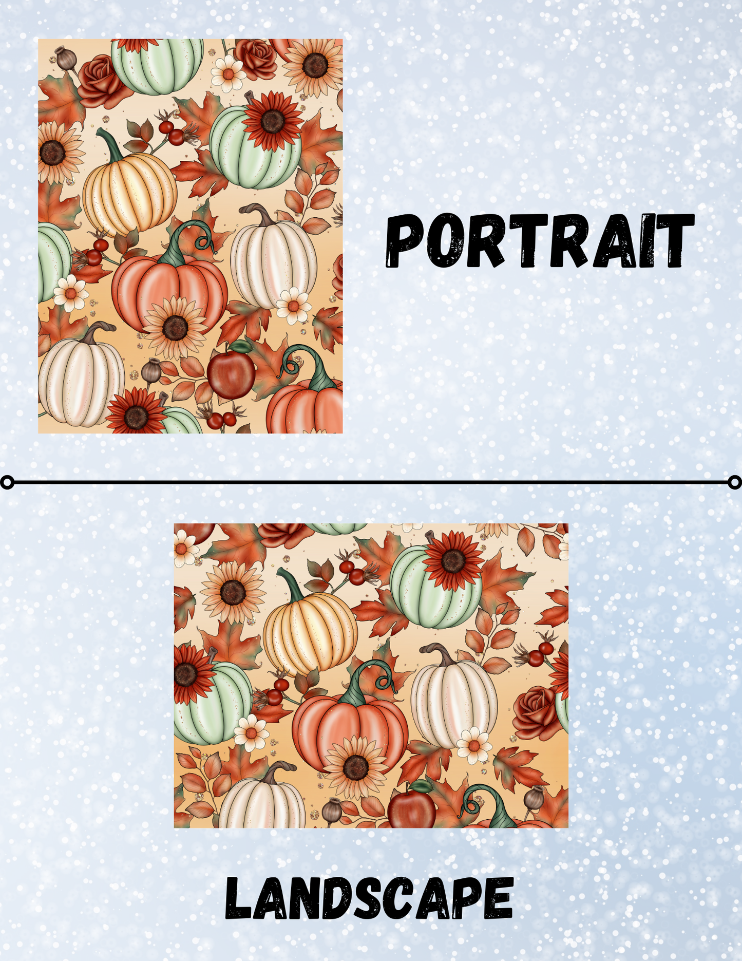 "Fall Pumpkin Patch" Decorative Diamond Painting Release Papers