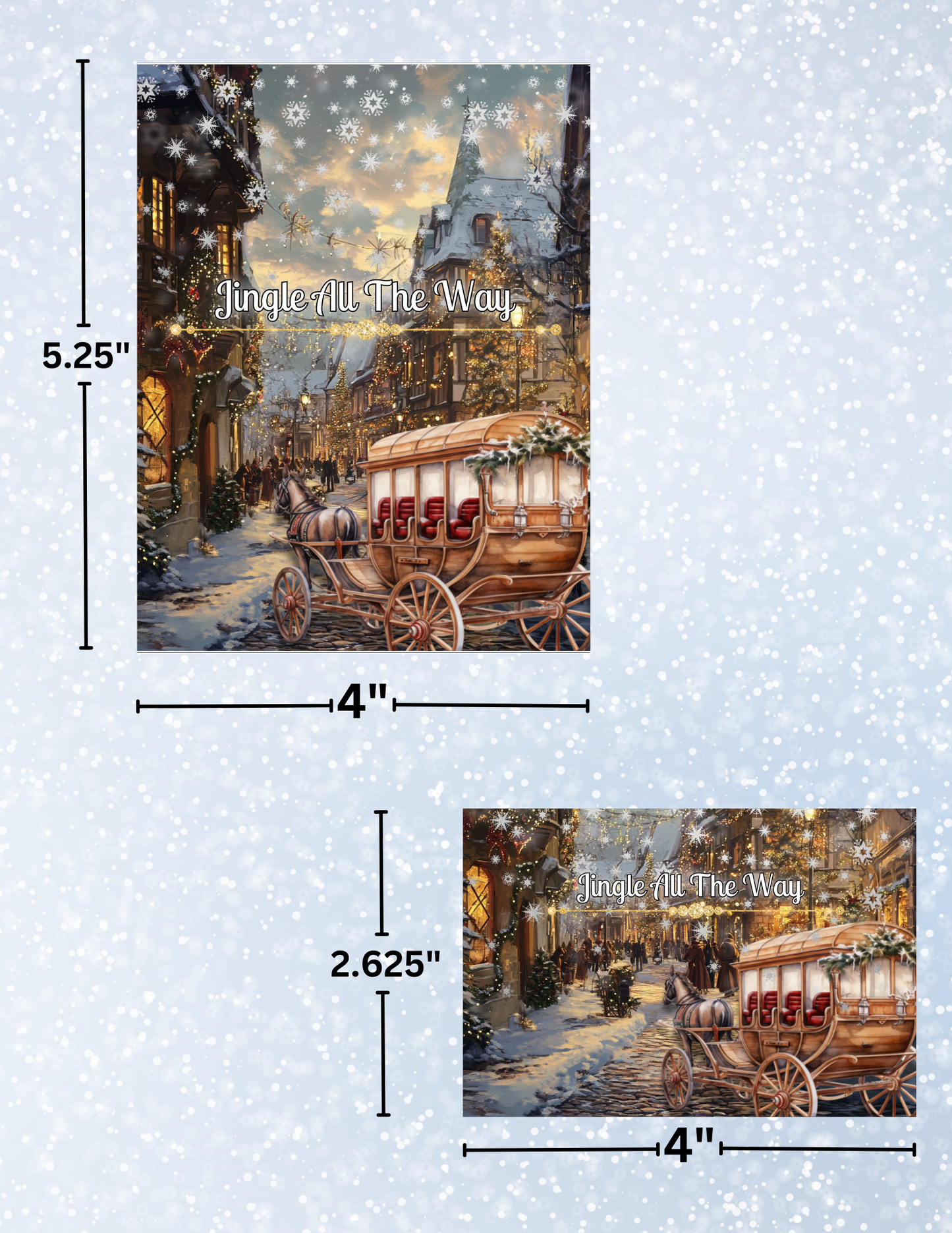 "Jingle All the Way" Decorative Diamond Painting Release Papers