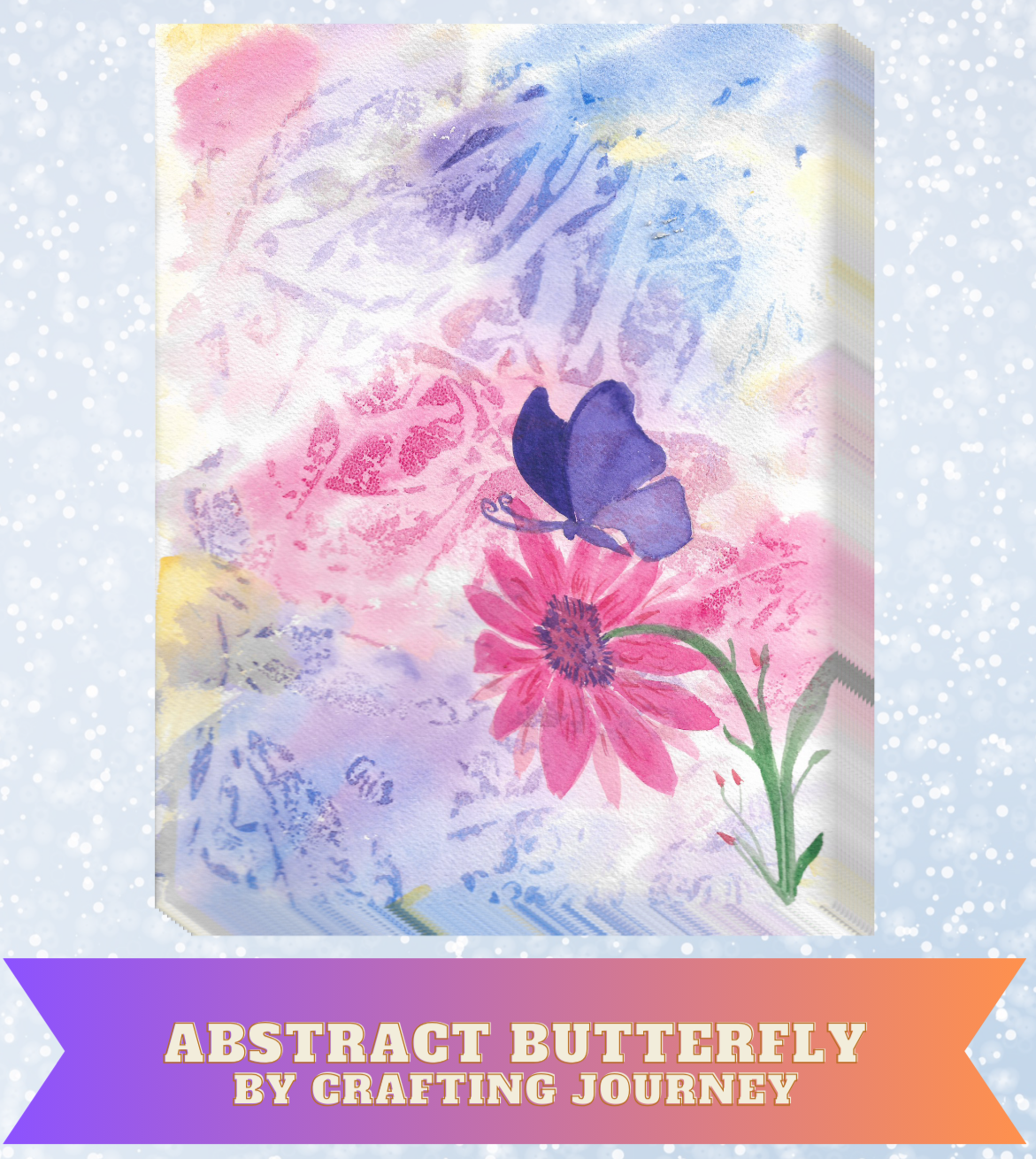 "Abstract Butterfly" By Crafting Journey Decorative Diamond Painting Release Papers