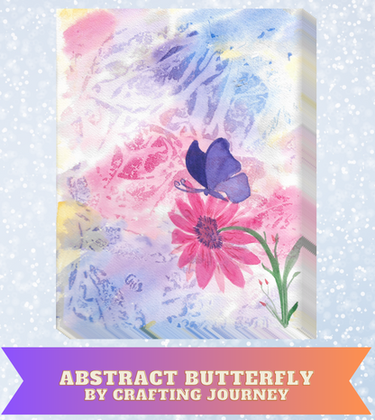 "Abstract Butterfly" By Crafting and Crime Daily Decorative Diamond Painting Release Papers