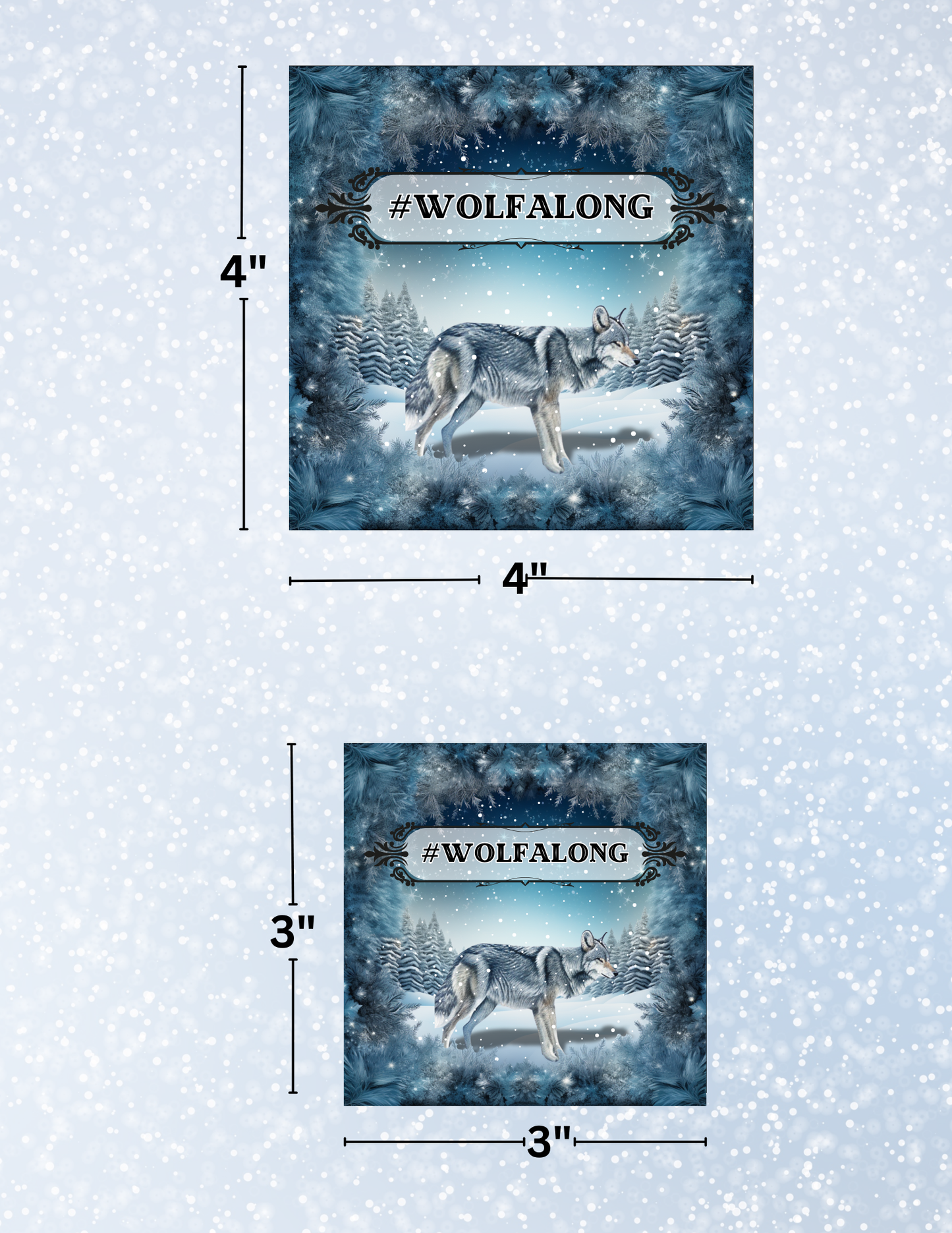 "#WolfAlong" Decorative Diamond Painting Release Papers