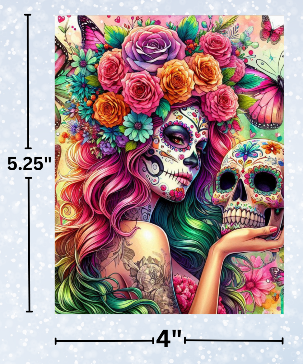 "Sugarskull Fairy" Decorative Diamond Painting Release Papers