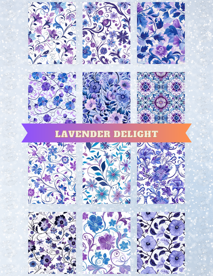 "Lavender Delight" Decorative Diamond Painting Release Paper