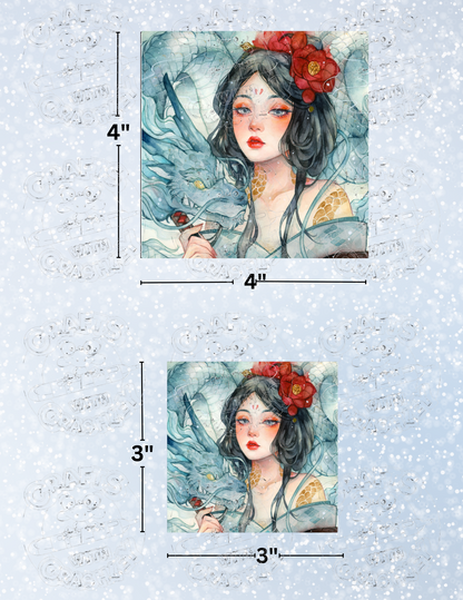 "Dragon Spirit" By ©Margaret Morales Decorative Diamond Painting Release Papers