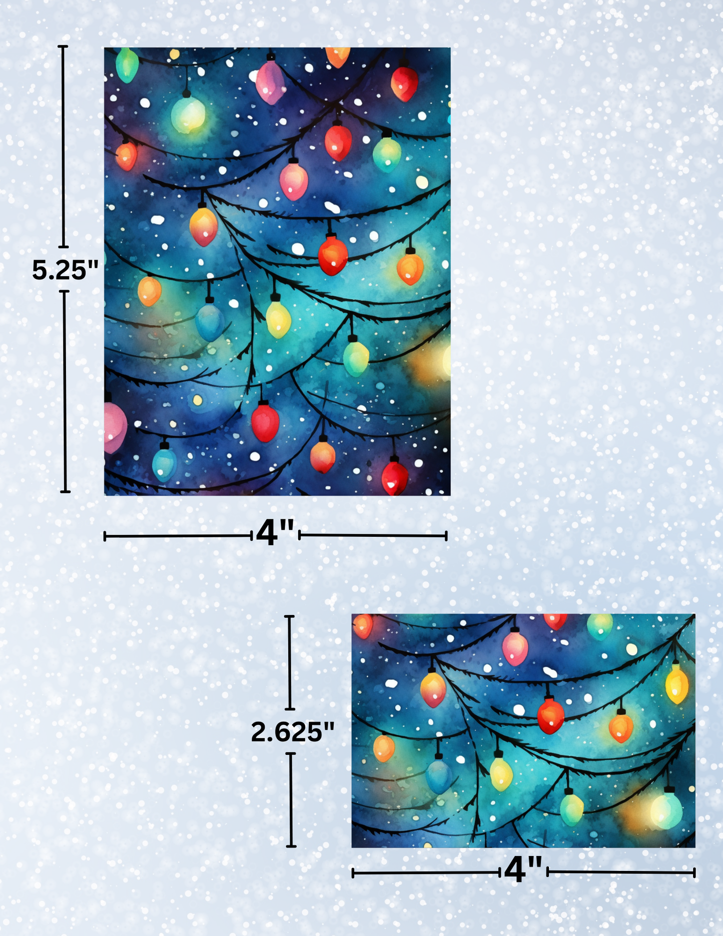 "Christmas Lights" Decorative Diamond Painting Release Papers