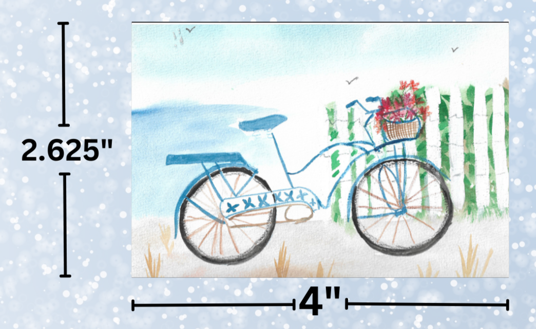 "Beach Cycling" by Crafting Journey Decorative Diamond Painting Release Papers