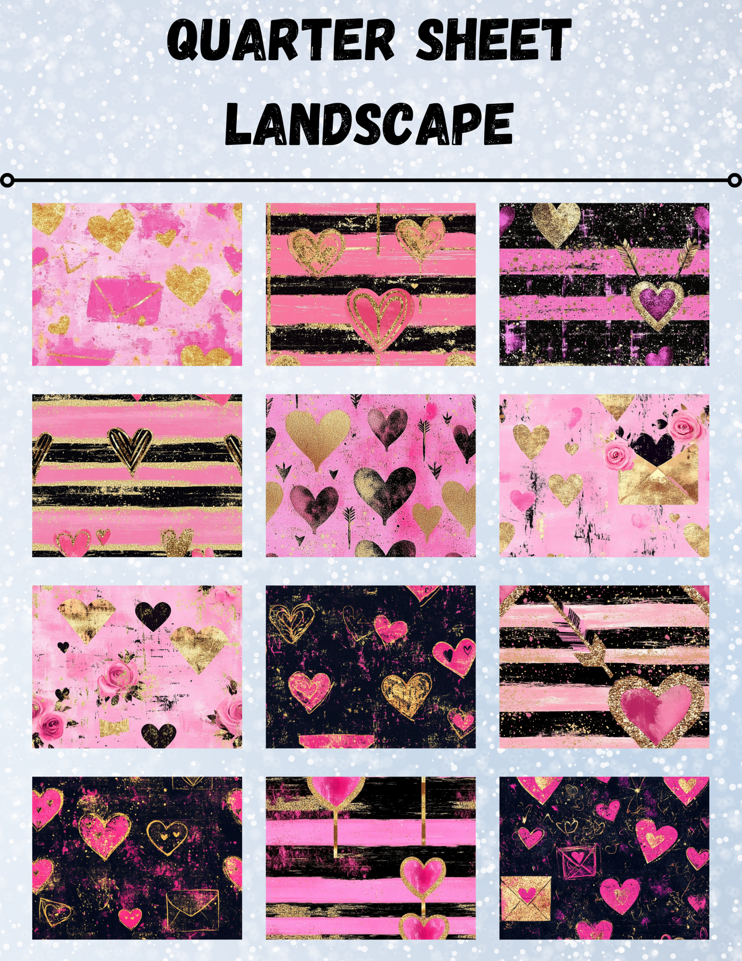 "Chalk Valentine" Decorative Diamond Painting Release Paper