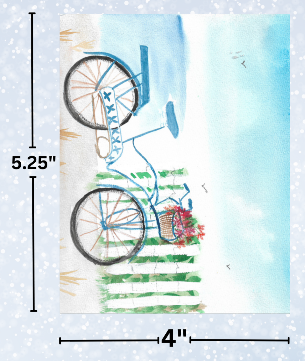 "Beach Cycling" by Crafting Journey Decorative Diamond Painting Release Papers