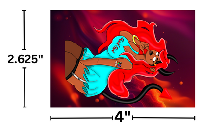 "Devil Girl" by Mrs Coffee Decorative Diamond Painting Release Papers