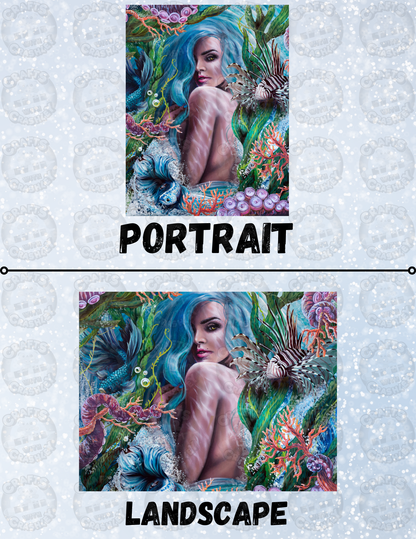 "Glass Mermaid" by ©Dakota Daetwiler Decorative Diamond Painting Release Papers