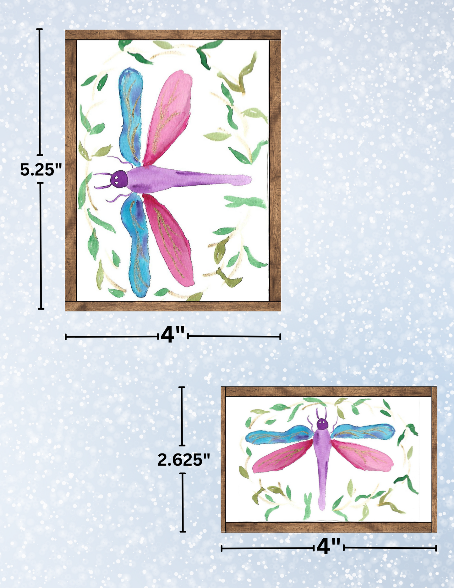 "Watercolor Dragonfly" by Crafting Journey Decorative Diamond Painting Release Papers