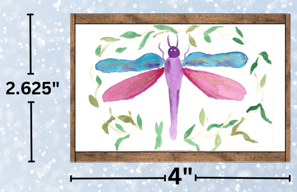 "Watercolor Dragonfly" by Crafting Journey Decorative Diamond Painting Release Papers