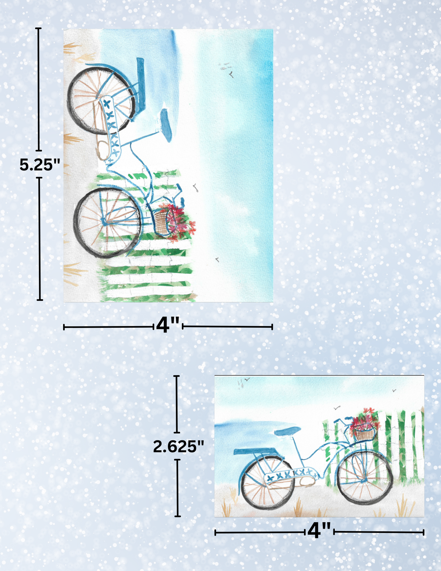 "Beach Cycling" by Crafting Journey Decorative Diamond Painting Release Papers