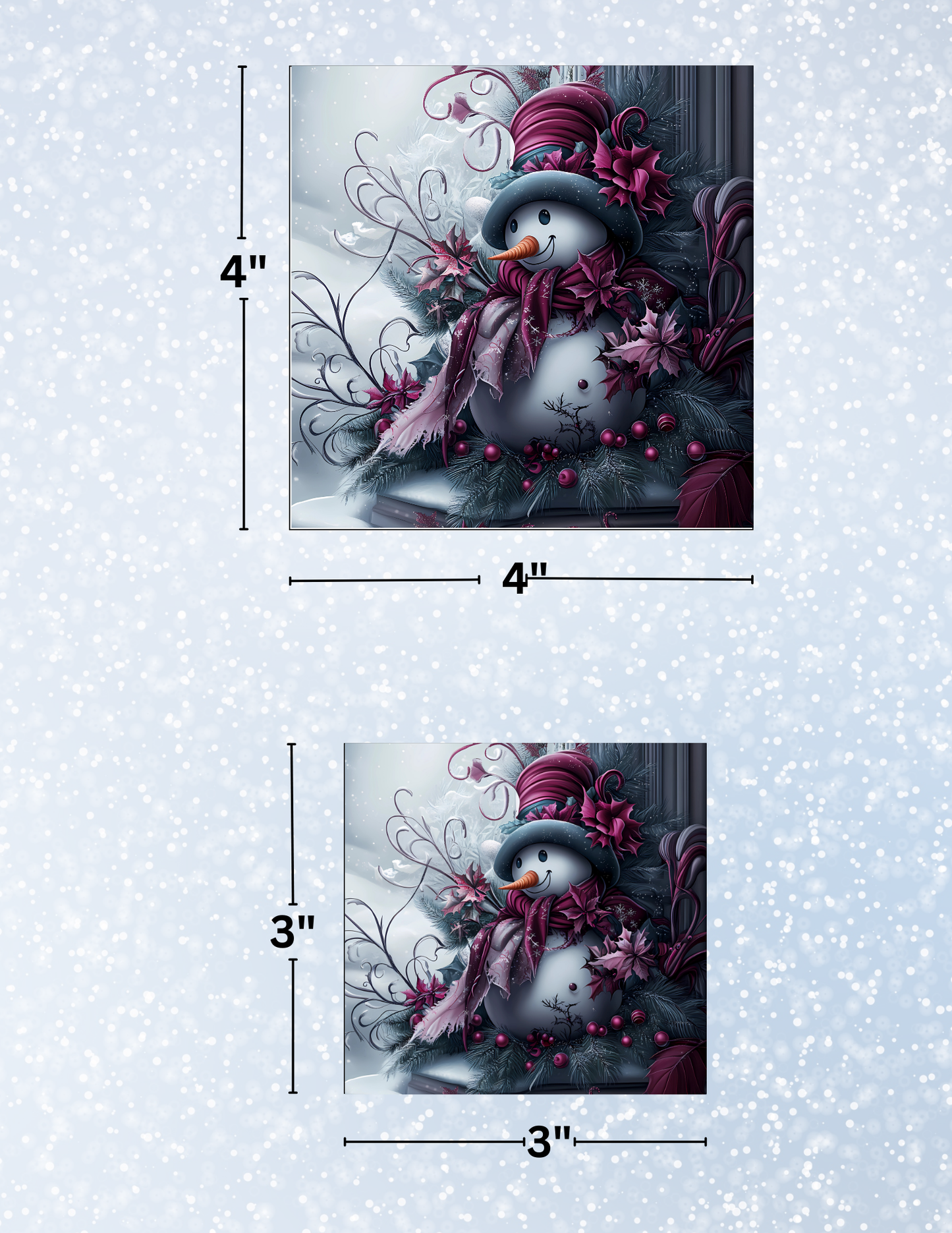 "Gothic Christmas" Decorative Diamond Painting Release Paper