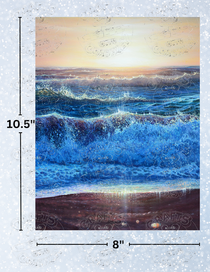 "West Coast Ocean" by ©Dakota Daetwiler Decorative Diamond Painting Release Papers