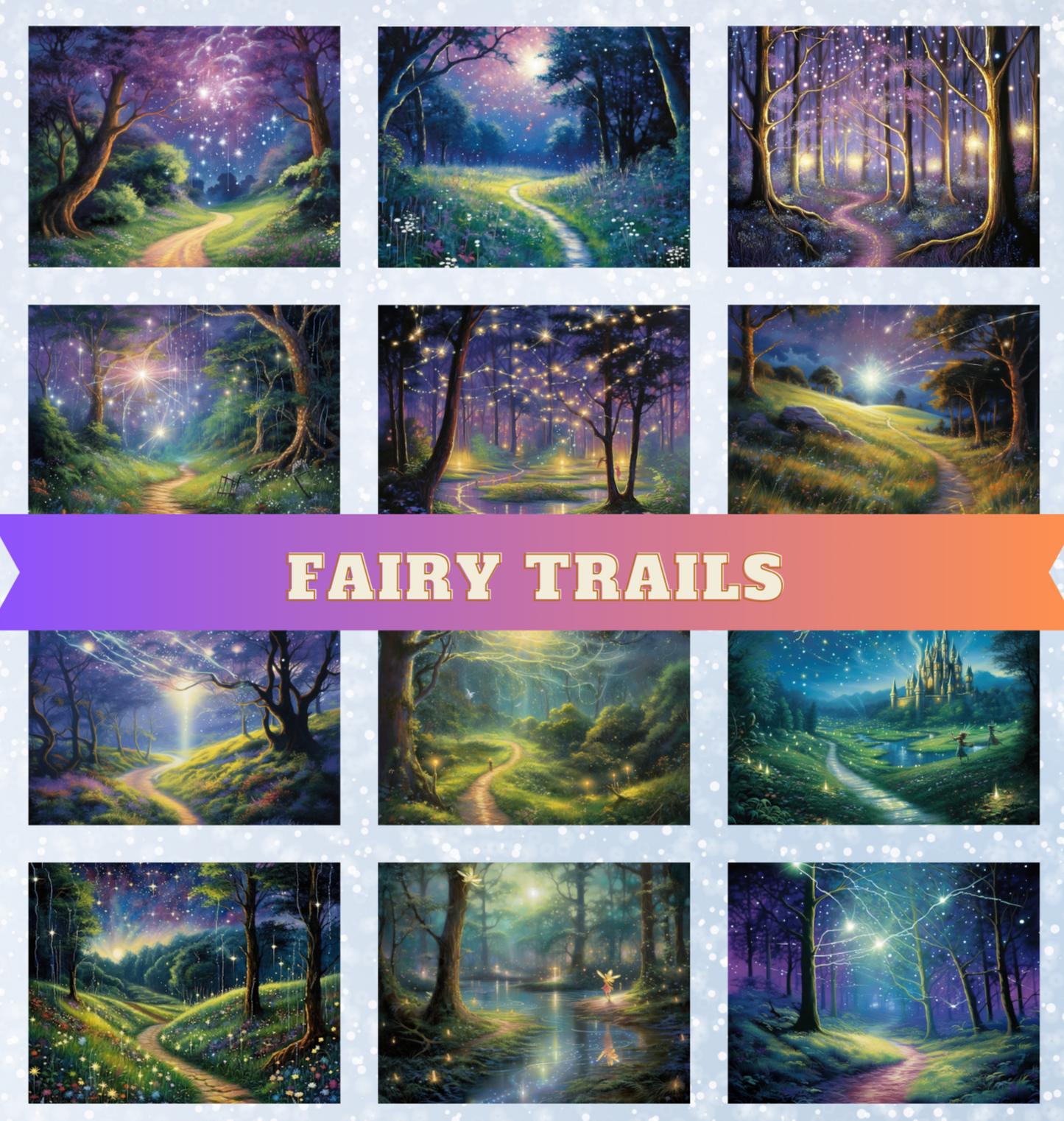 "Fairy Trails" Premium Diamond Painting Release Papers