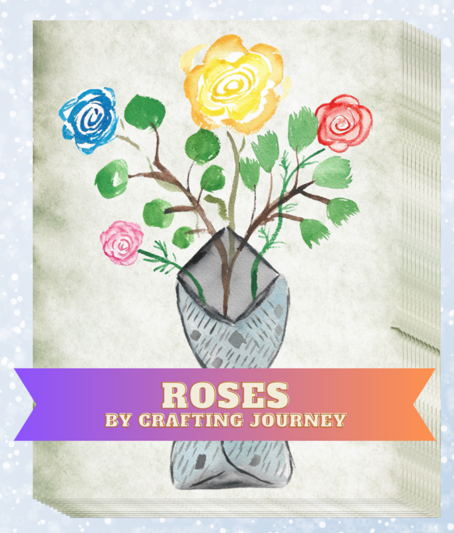 "Roses" by Crafting Journey Decorative Diamond Painting Release Papers