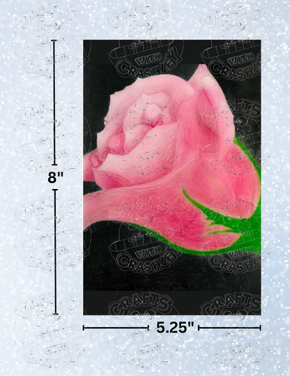 "Rosebud" by Kaleena Kollmeier Decorative Diamond Painting Release Papers