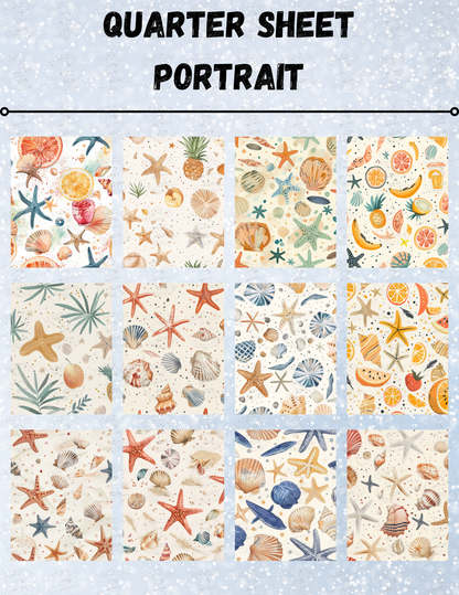 "Summer Sand" Decorative Diamond Painting Release Paper