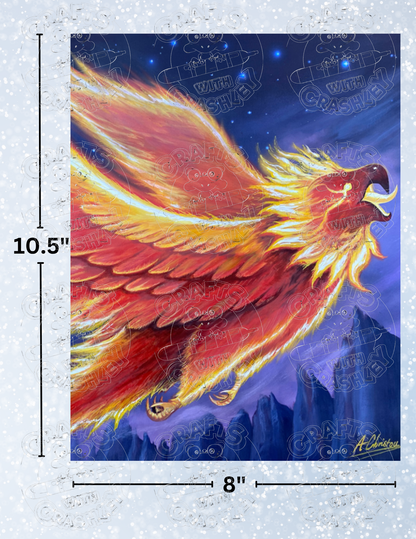"Phoenix" By ©Anthony Christou Decorative Diamond Painting Release Papers
